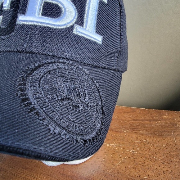 FBI Washington DC Black Hat Cap Strapback Adjustable City Hunter OSFM - Picture 3 of 12